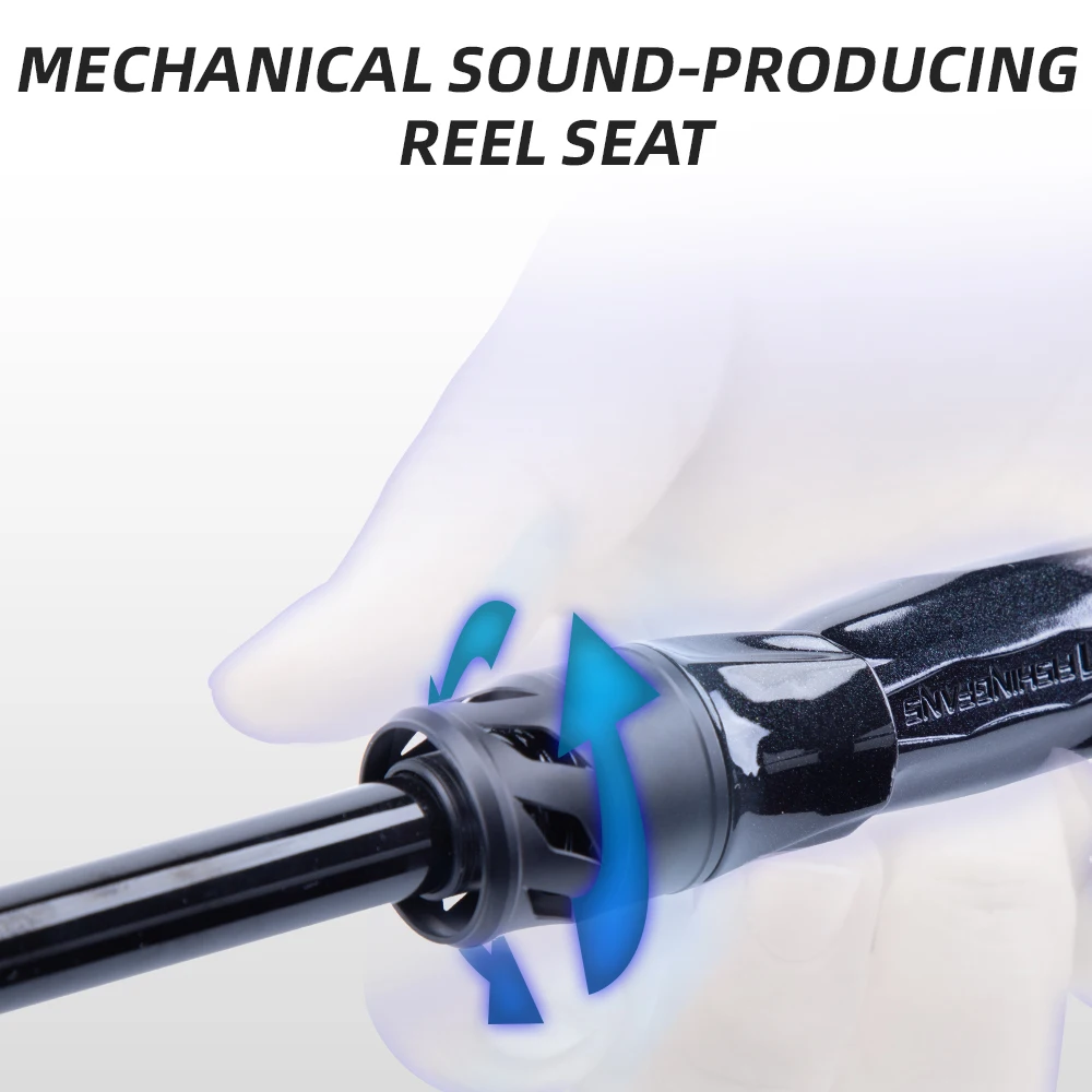 مراوح الصيد مقبض مدبب 36T الكربون الصلبة تلميح الفولاذ المقاوم للصدأ LS دليل الضوء UL خفيفة 1-7 جرام الكرابي سمك السلمون المرقط قضيب الصيد