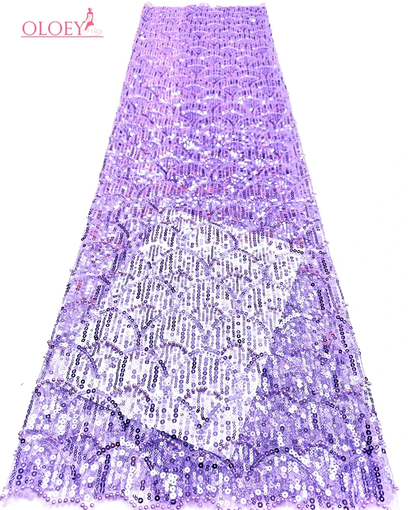 

Африканское кружево OLOEY с пайетками, нигерийская ткань 2026 года, высококачественная французская вышивка бисером на сетке, тюль, кружево для свадебных платьев, для шитья