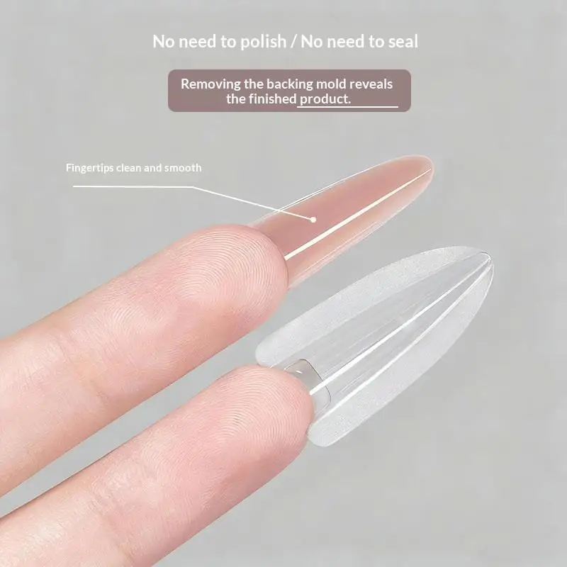 240 Pcs Sandwich Dual Nail Forms 15 Size Extensions-Dual Forms Top Bottom Mold Long Coffin Almond Nail Art Forms Manicure Tool