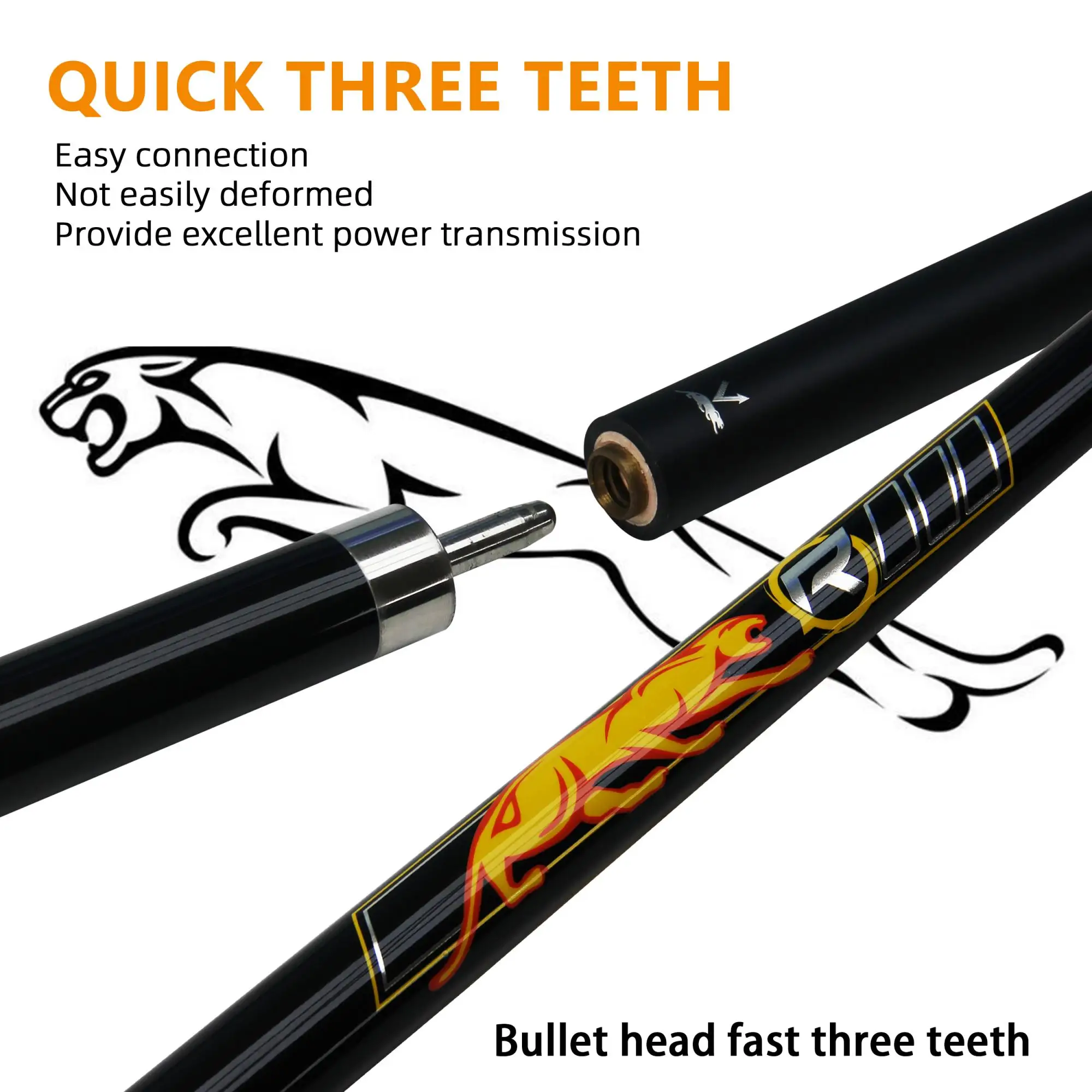 

Professional Carbon Fiber 13mm Pool Cue Stick | Utility Uni-Loc Joint for 3 Cushion Carom Billiards 2-Piece Tacos de Billar