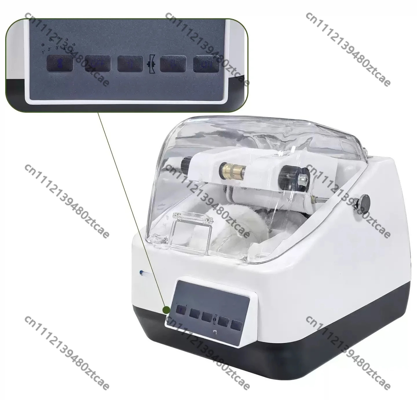 Lens Grinding Polishing Machine Kit Timing Function Simple Operation For Optical Shop Eyeglass Lens DIY Processing Replacement