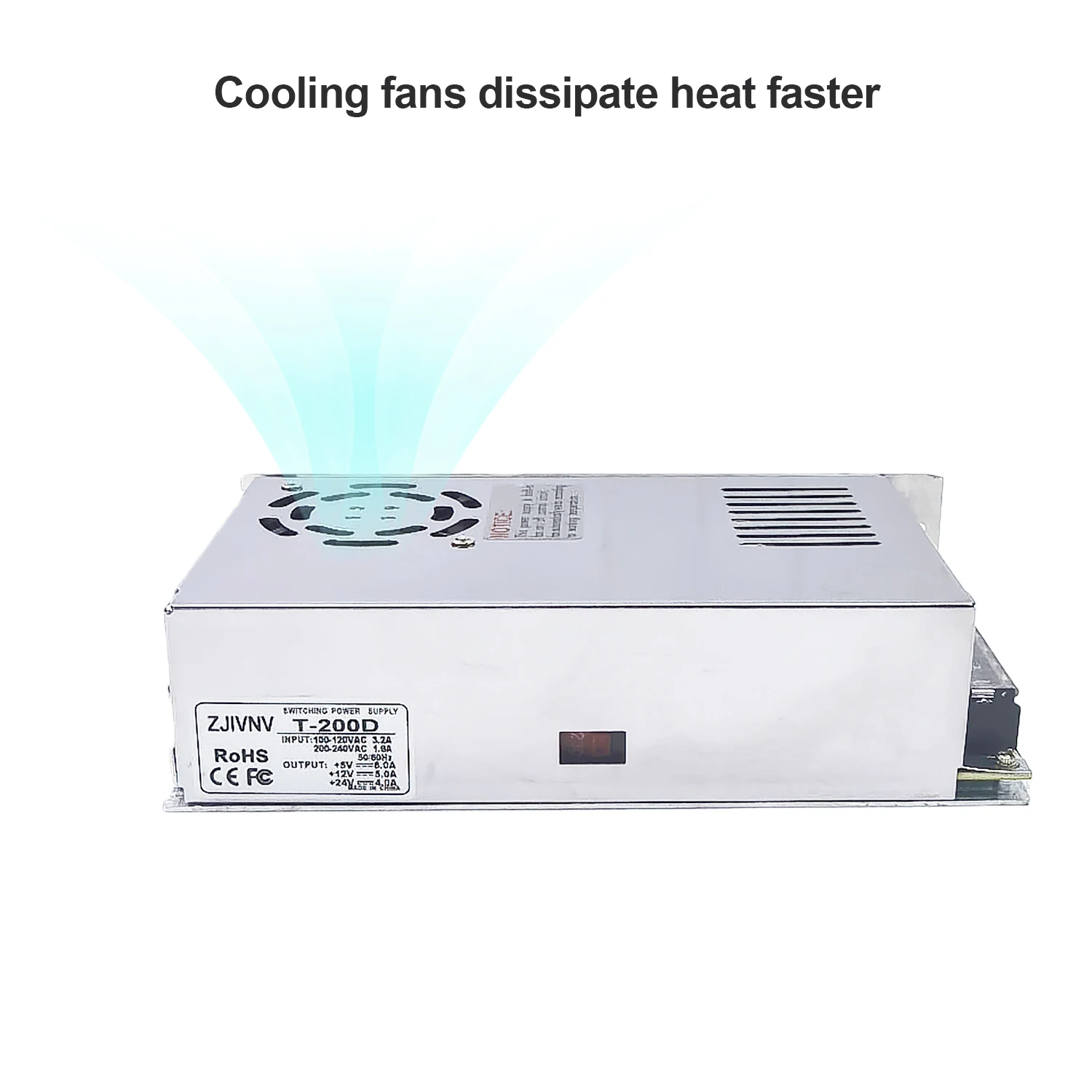 Q-200A/B/C 5V 12V 24V 15V Quad Output  200W Switching Power Supply Multiple Output Four Channel Voltage AC-DC SMPS