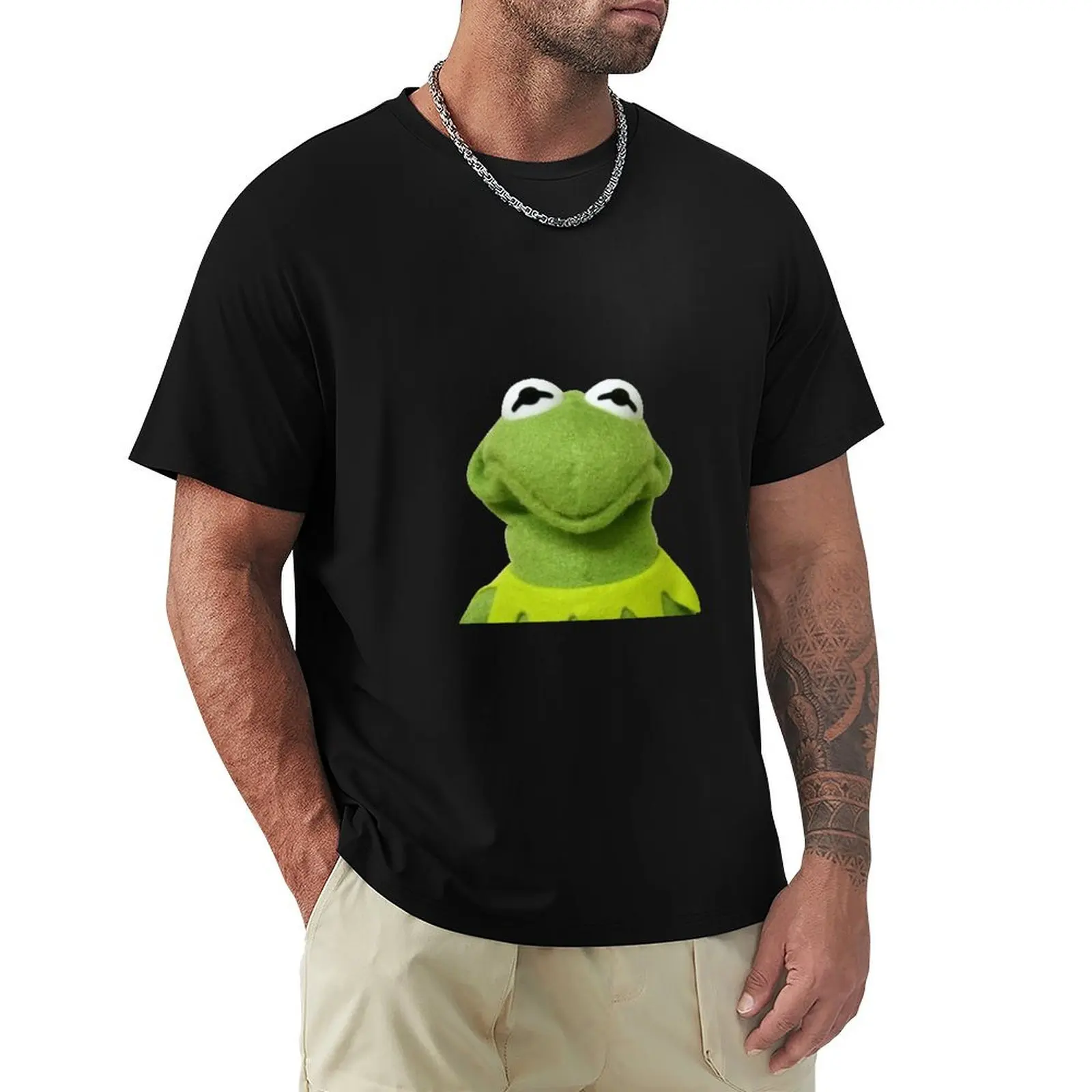 

Kermit the Amphibian T-Shirt Blouse new edition valentines clothes sports fans Men's t-shirt