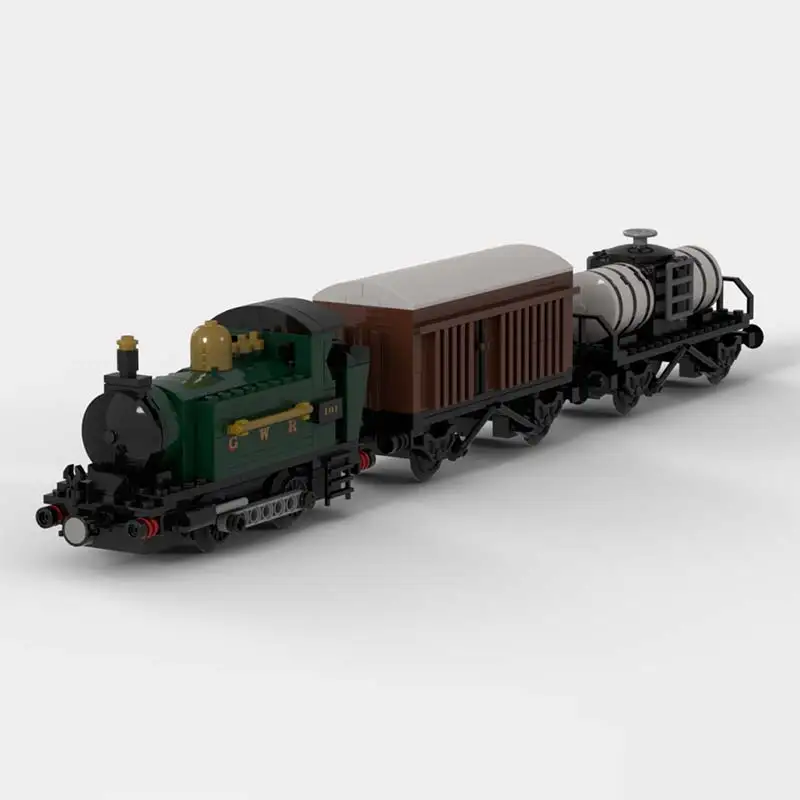 Unité ferroviaire, véhicule d'ingénierie, série de modèles de Train, assemblage modulaire, blocs de construction MOC, briques technologiques, jouets pour adultes, cadeaux de noël