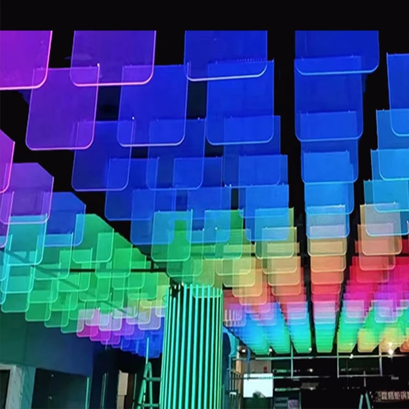 DJ Light Transparent Guide Fireproof Emitting Diode Acrylic Transparent Panel Nightclub Disco Table