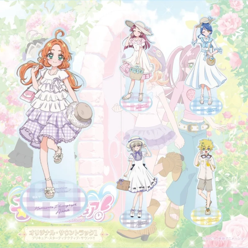Anime Star Detective Precure! Acrylic Stand Cure Answer Mystique Eclair Arcana Shadow Model Figure Cosplay Plate Keychain Gift