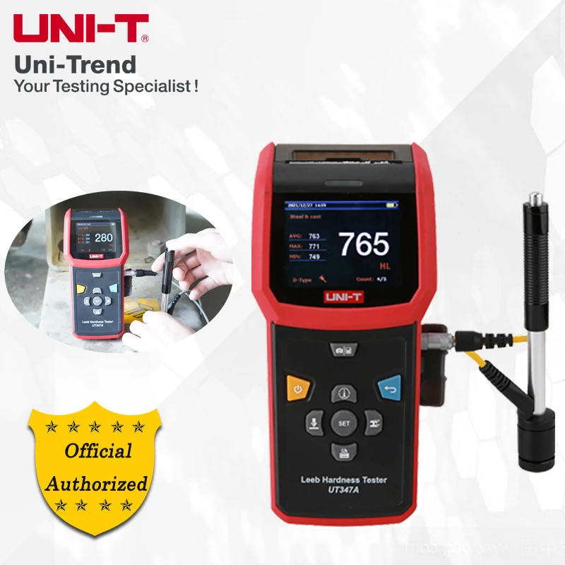 UNI-T UT347A Handheld Leeb Hardness Tester/Hardness Measurement of Metallic Materials/Data Storage/Bluetooth Communication