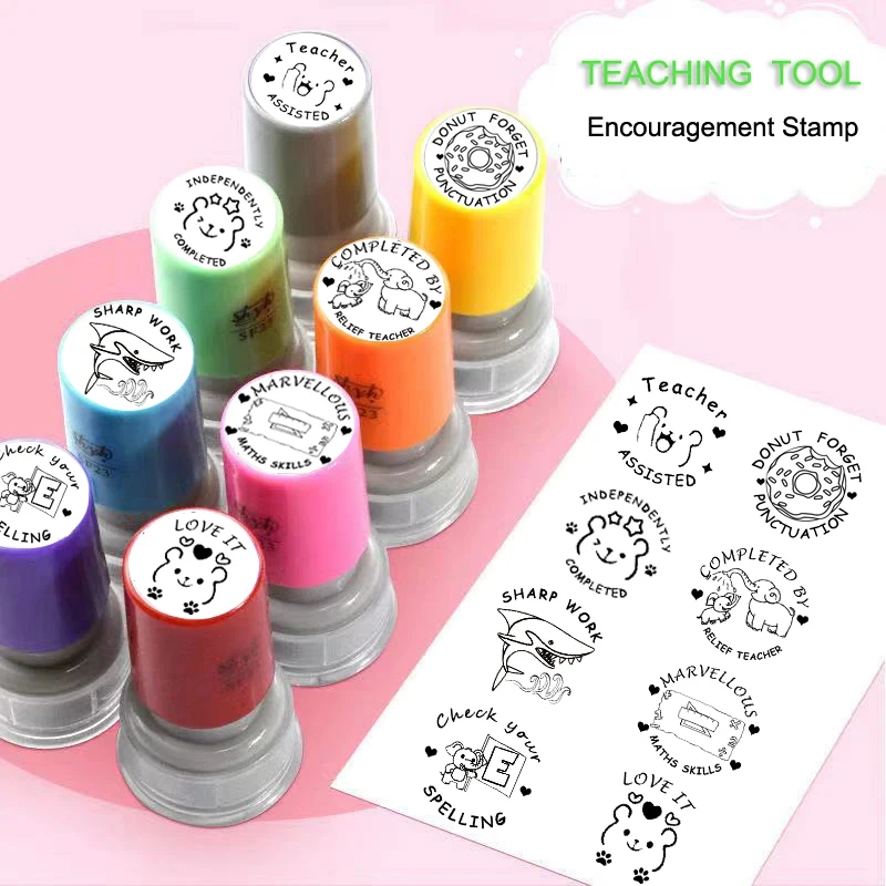 1 Piece Teaching Tools For Motivation Encourage Seal Primary Student Kindergarden Kids Gift Praise Reward Stamps Self-nking