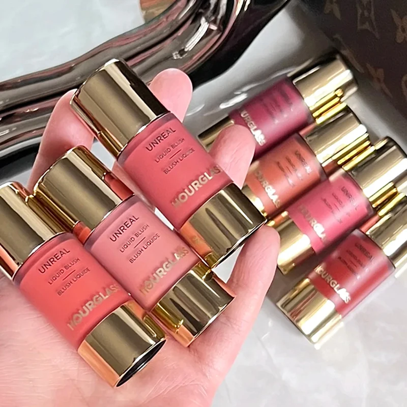 Sanduhr-Flüssigpulver-Rouge, natürlicher Glanz, hält keine Spuren, Concealer, schwarzer Augenringe, Akne-Concealer, praller, fester Lippenstift