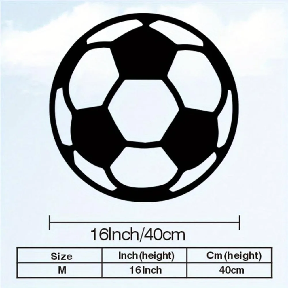 Patriotic Football Acrylic Metal Wall Art Sign Game Room Study Powder Coated Sports Fan Gift Year Round Rustproof Decor Ornament