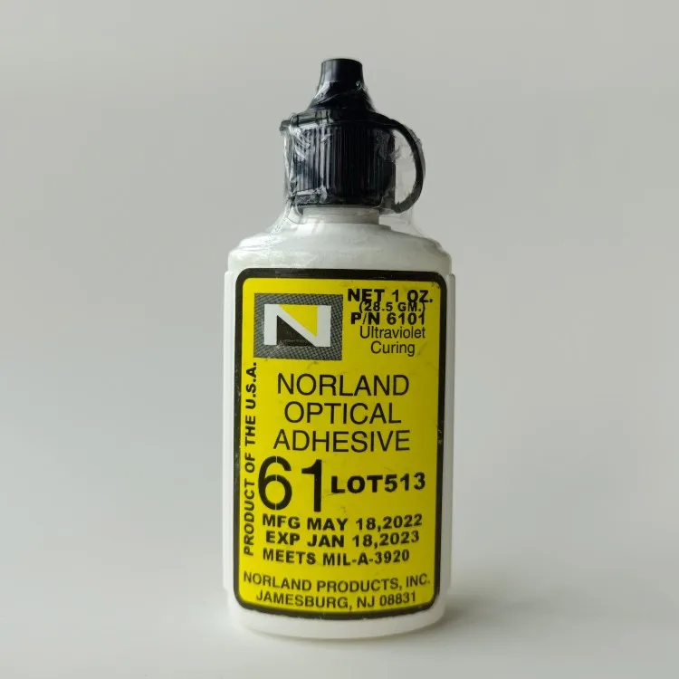 Imagem -05 - Cola uv Ultravioleta Norland Cola Cura Ultravioleta Nórdico Noa61 pc