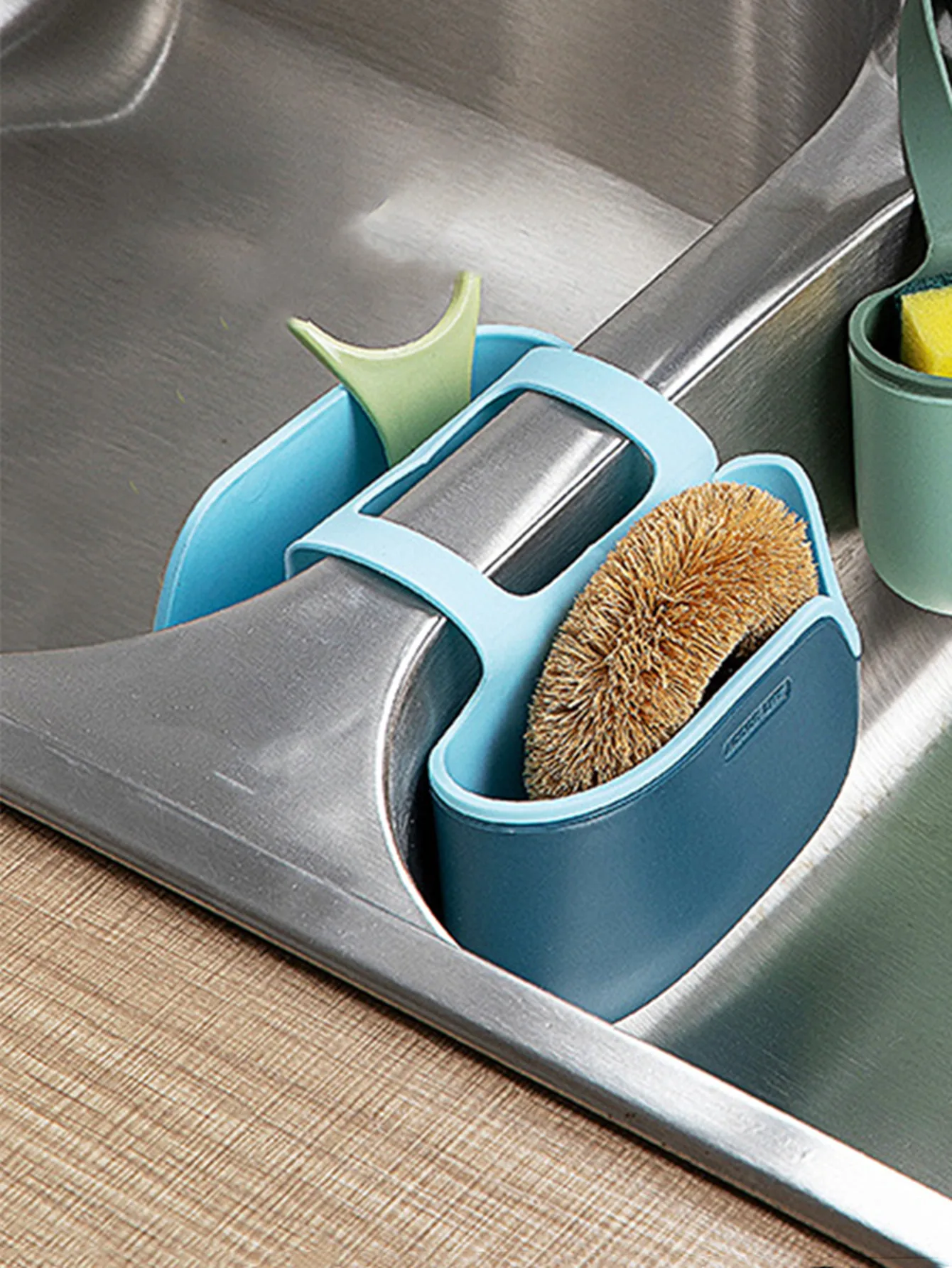 Home Storage Drain Basket Kitchen Sink Holder Adjustable Soap Sponge Shlf Hanging Drain Basket Bag Kitchen Accessories