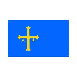Flagnshow 100% Polyester Spain Asturias Flags