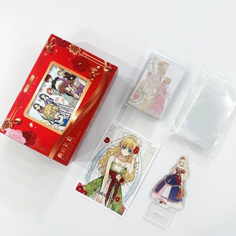 صندوق هدايا Manhwa Be A Princess Someday الكوري - بطاقة Athanasia Claude Lomo وحامل أكريليك وبطاقة صور هدية Anime Merch