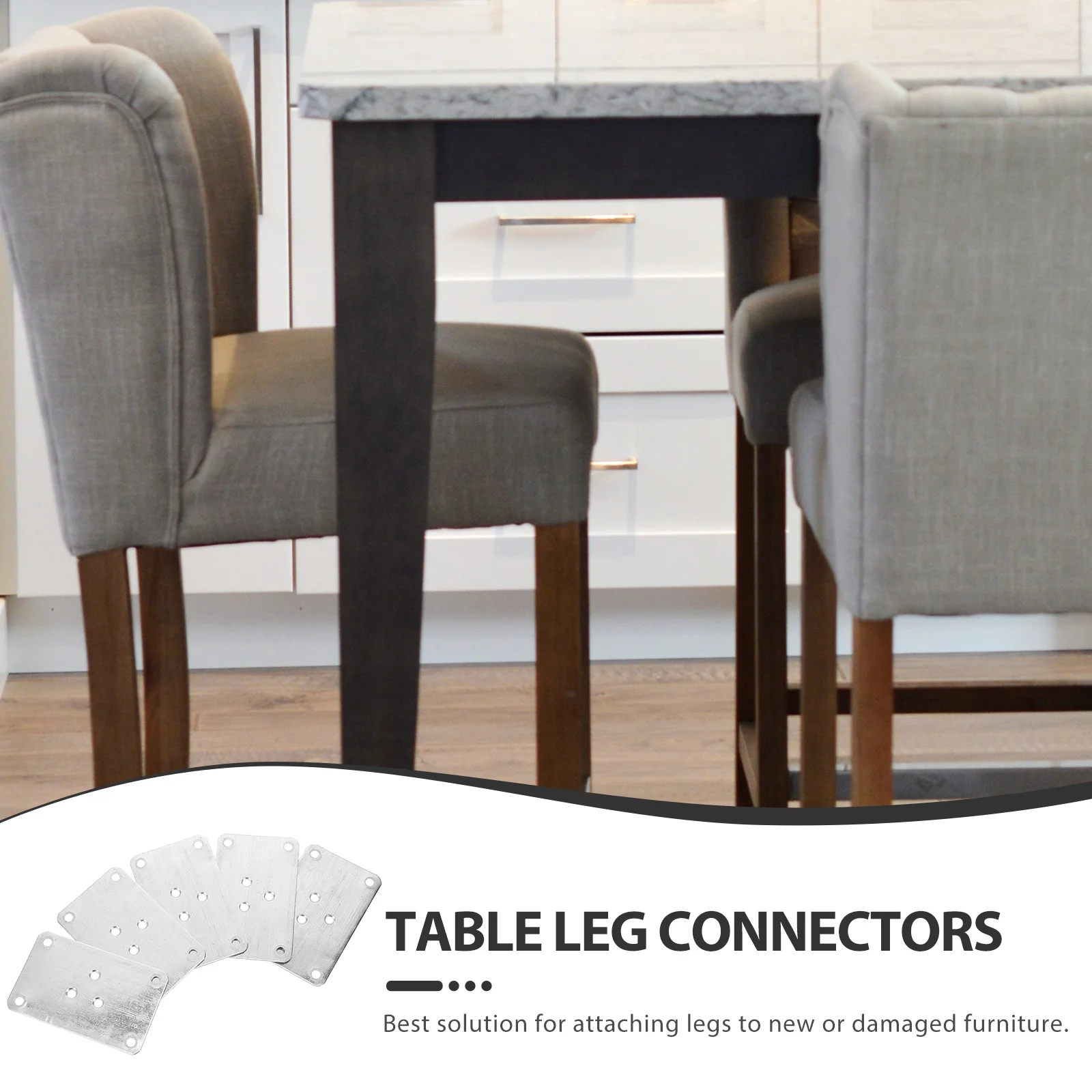 5 قطعة دعامات أرجل الطاولة لوحات مرفقة الأثاث لكرسي أريكة خزانة إصلاح تصاعد الأجهزة دعامات الساق الجدول #6