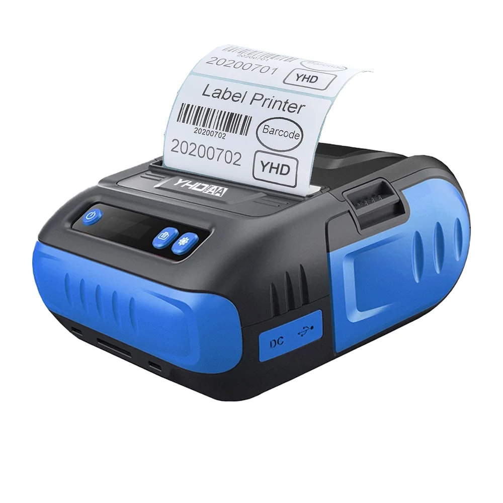 

80mm Thermal barcode printer Blue Tooth bill and sticker label printer for express commercial use.