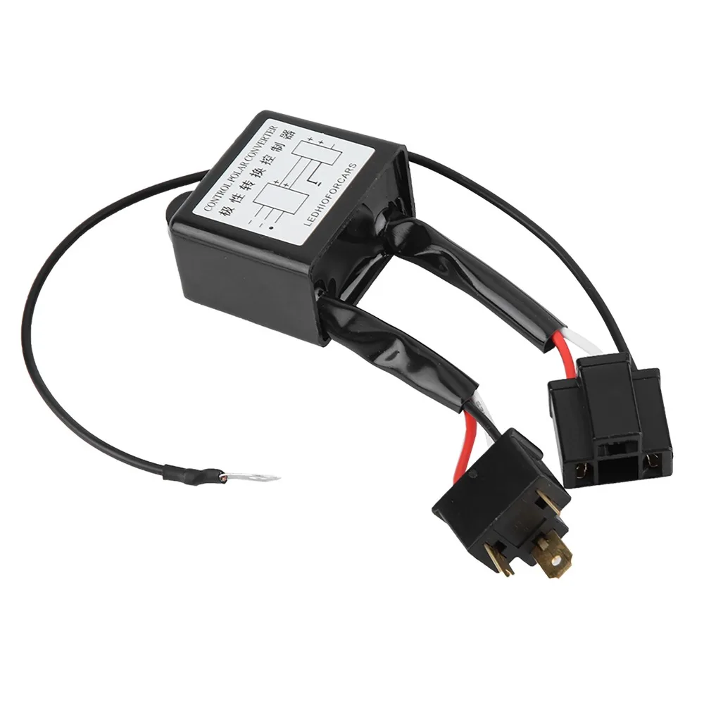 2Pcs Harness Adaptor LED Negative Converter Polar Negative Switch Reversed Polarity Polarity Switch Harness Polarity Adaptor