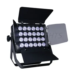 New arrival!! Ip65 Wateproorf Disco Decoration Wall Wash LED Light With Barn Doors 24x18W RGBWA UV 6in1 DJ Strobe Stage Effects