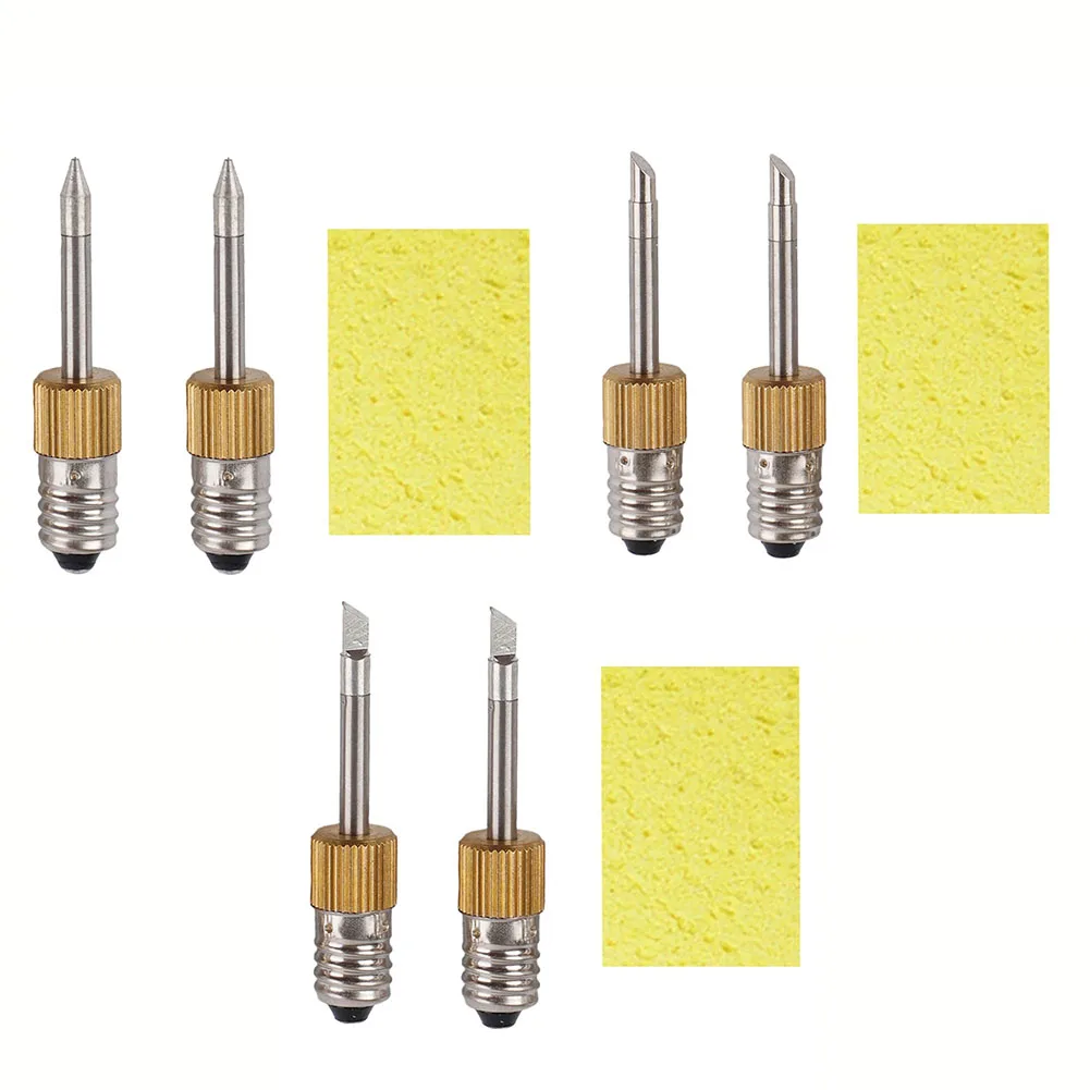 New High Quality Practical Soldering Iron Tip With Sponge Power Tools 50 Mm E10 Interface For Spot Replacement