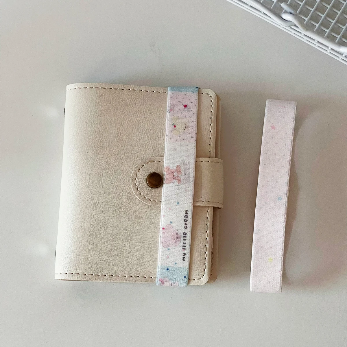 WAKAWAKA Elastic Strap for A7 M5 Cute Dot Decoration Planner Notebook Storage Accessory Kawaii INS Style Straps for Scrapbookin