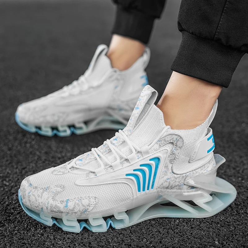 

Men's Shoes Breathable All-match Mesh Shoes Casual Sports Trendy Shoes Men's All-match Wear-resistant Running Shoes for Men