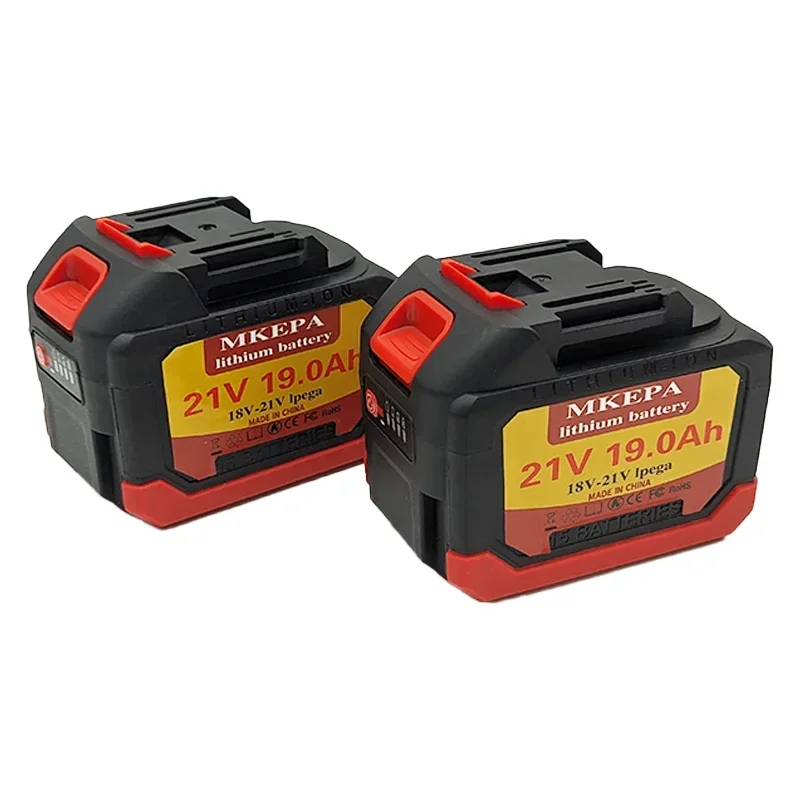 21V Tool Battery For Makita, 19Ah Rechargeable Lithium Battery, 18-21V 19000mAh Battery, Used For Electric Drills Or Chainsaws