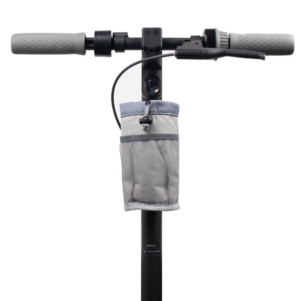 Insulated Scooter Water Bottle Holder Mesh Bag Bumper Cover Bike Cup Holder Handlebar Cup Holder Electric Scooter Handlebar view 5
