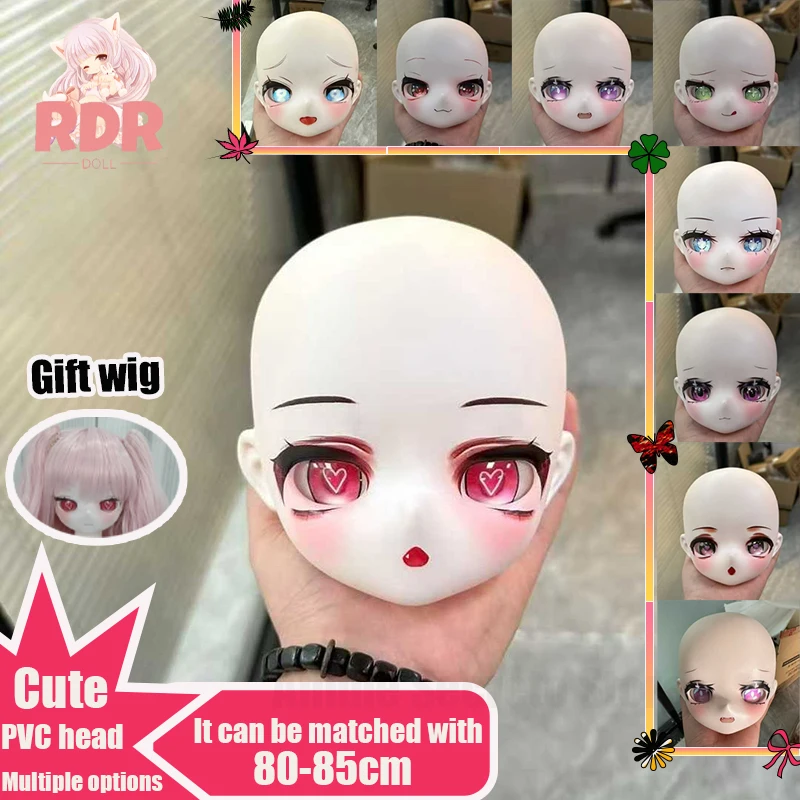 

New RDR model! Anime PVC head model accessories/Compatible with 80/85cm body/custom wig head M8 interface