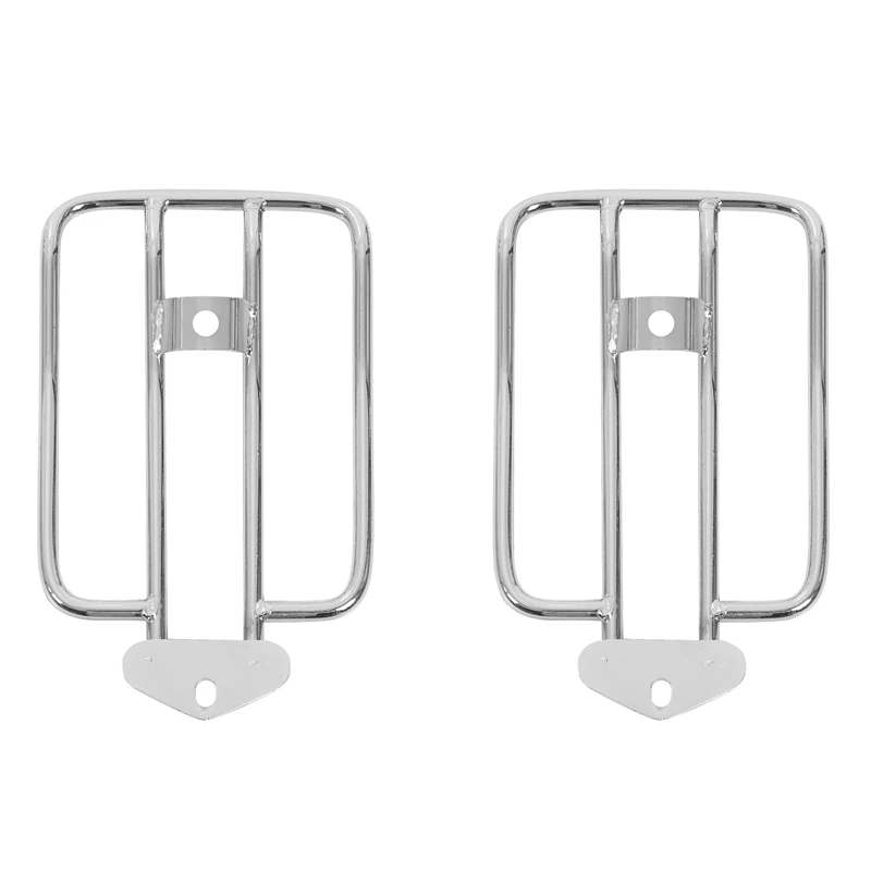 2X Motorcycle Luggage Rack Backrest Rear Fender For -Davidson Sportster Xl 883 Xl1200 X48 (Silver)