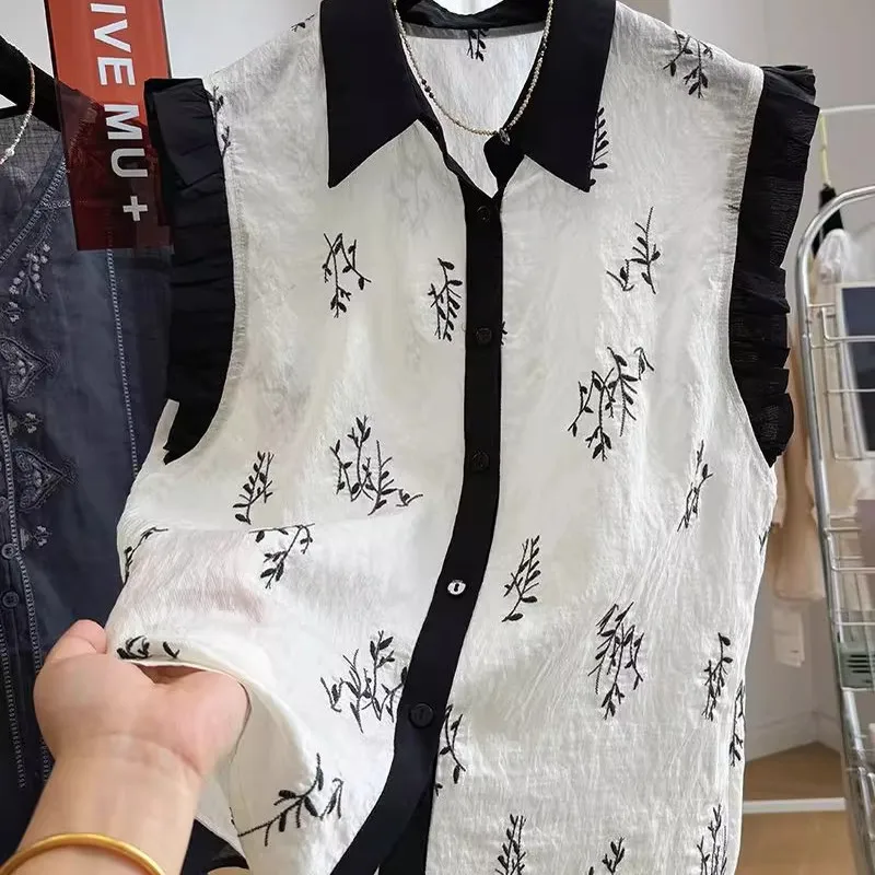 

plus Size Men's irt Bamboo Embroidery Svel Patchwork Summer Breathable Casual Faion Chinese Sle Button down