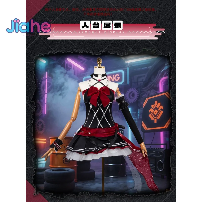 

Strinova Game Kanami Косплей Костюм Мужчины Женщины Платье Аксессуары Серьги Корона Носки Комплект Хэллоуин Вечеринка Милая Униформа Лолиты