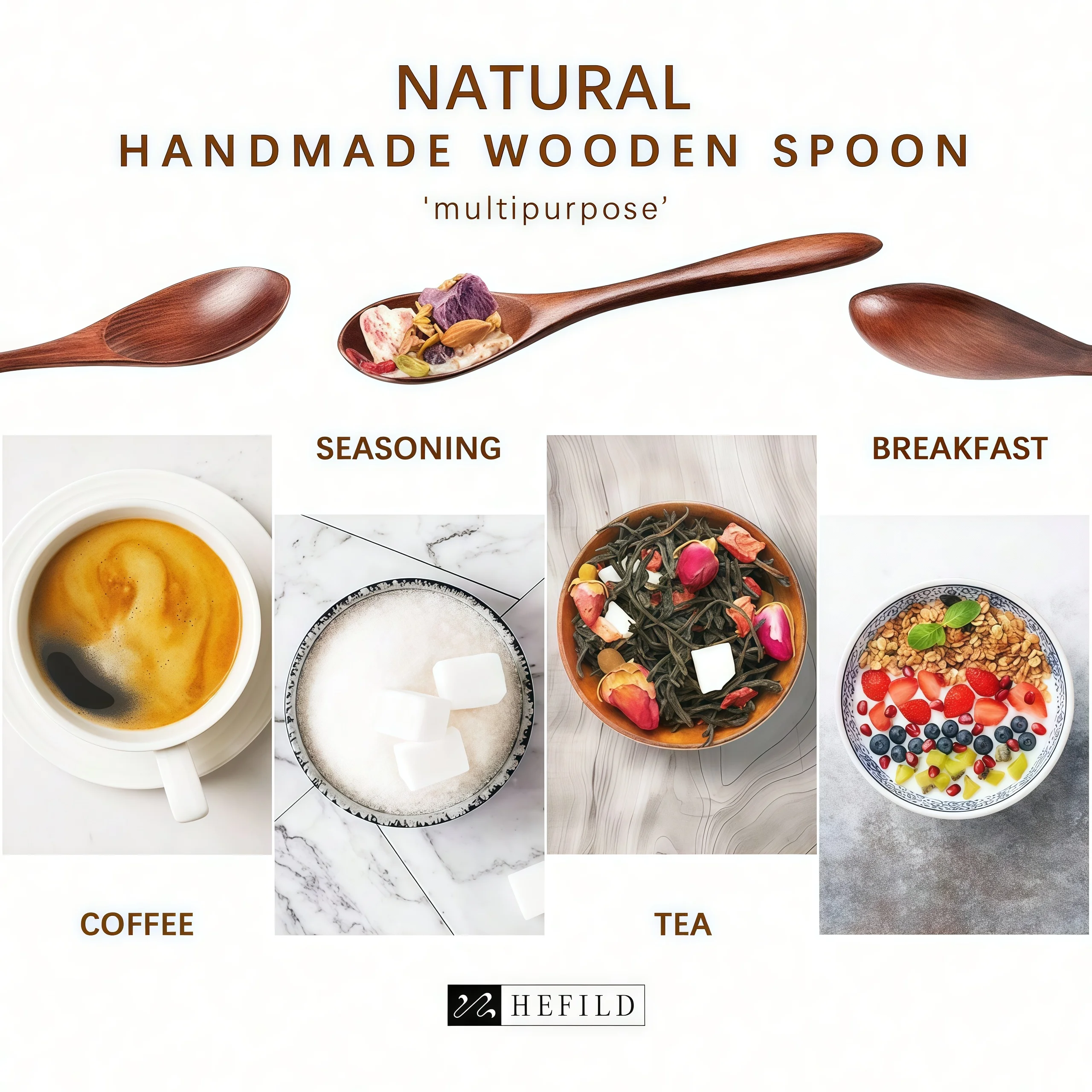 4/8 Pcs Wooden Soup Spoons, 4. - огляд і ціна Prefer Coffee To Tea