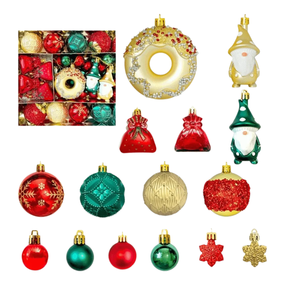 22Pcs/Set Durable 6CM Christmas Ball Shiny Creative Christmas Tree Balls Xmas Baubles Party