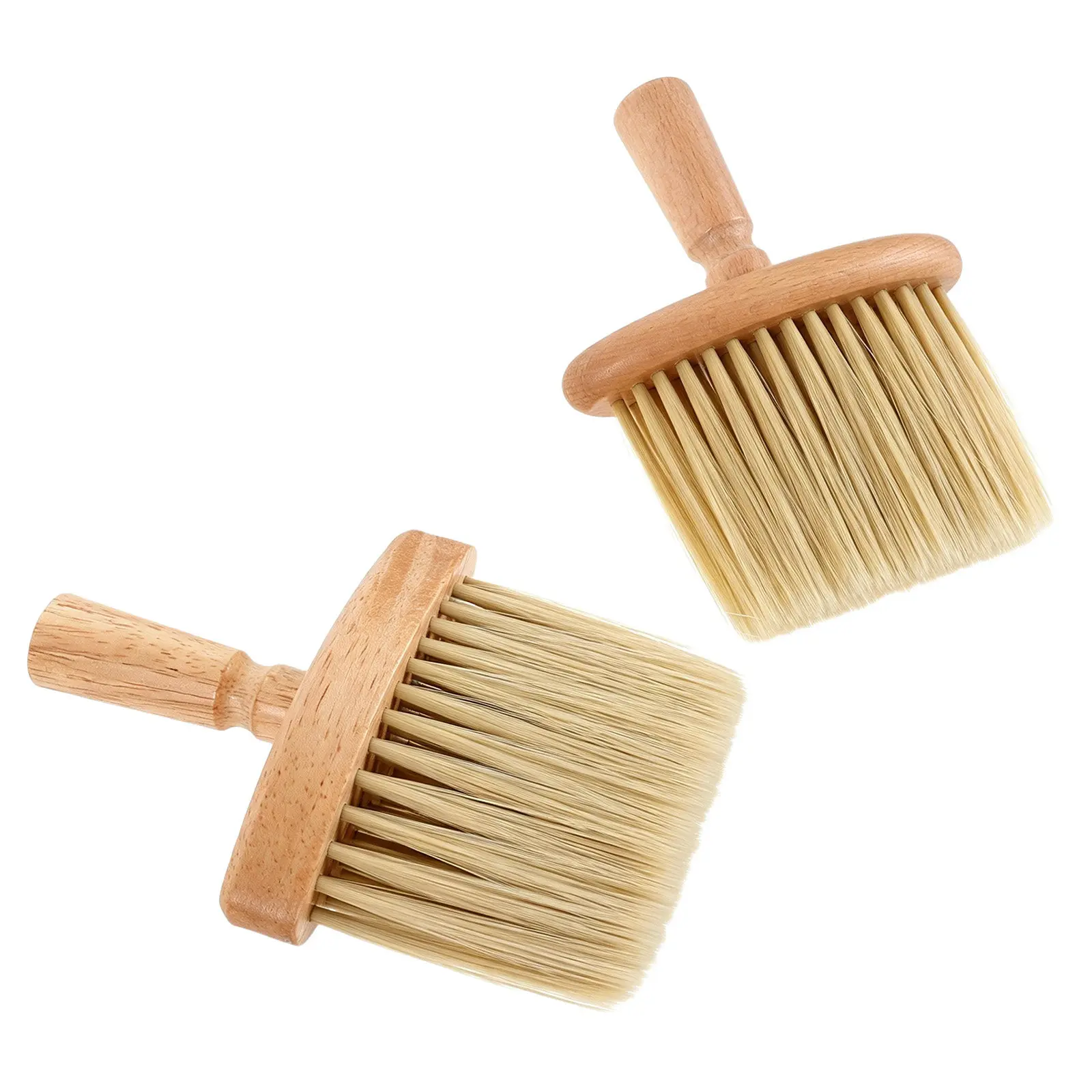 2Pcs Ergonomic Wooden Cleaning Brush Set Soft Bristles for Keyboard Laptop Desktop Office Home Car Bathroom Window Screen Grout