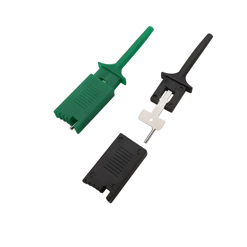 10Pcs Test Hooks Clips for Logic Analyzers Electronic Testing Grabber Flat Test Hook Connection