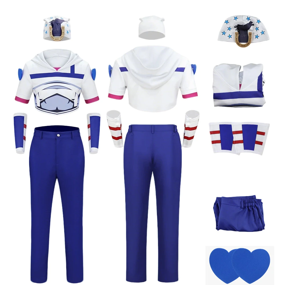 

Костюм для косплея Джонатана Джостара из аниме, полный комплект для взрослых мужчин: топ, брюки, униформа, наряд для Хэллоуина, карнавала, вечеринки