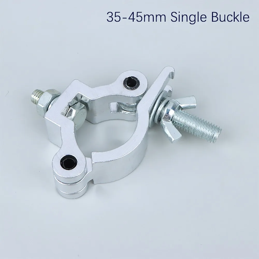 1Pcs Aluminum Alloy Stage Lights Truss Clamp Clip Bracket 18-21mm 38-52mm DJ Light Clamps Silver Quick Release Lamp Hanger Hooks