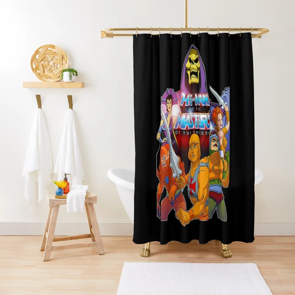 

He-Man Shower Curtain In The Bathroom Luxury Bathroom Bathroom Showers Anime Curtain