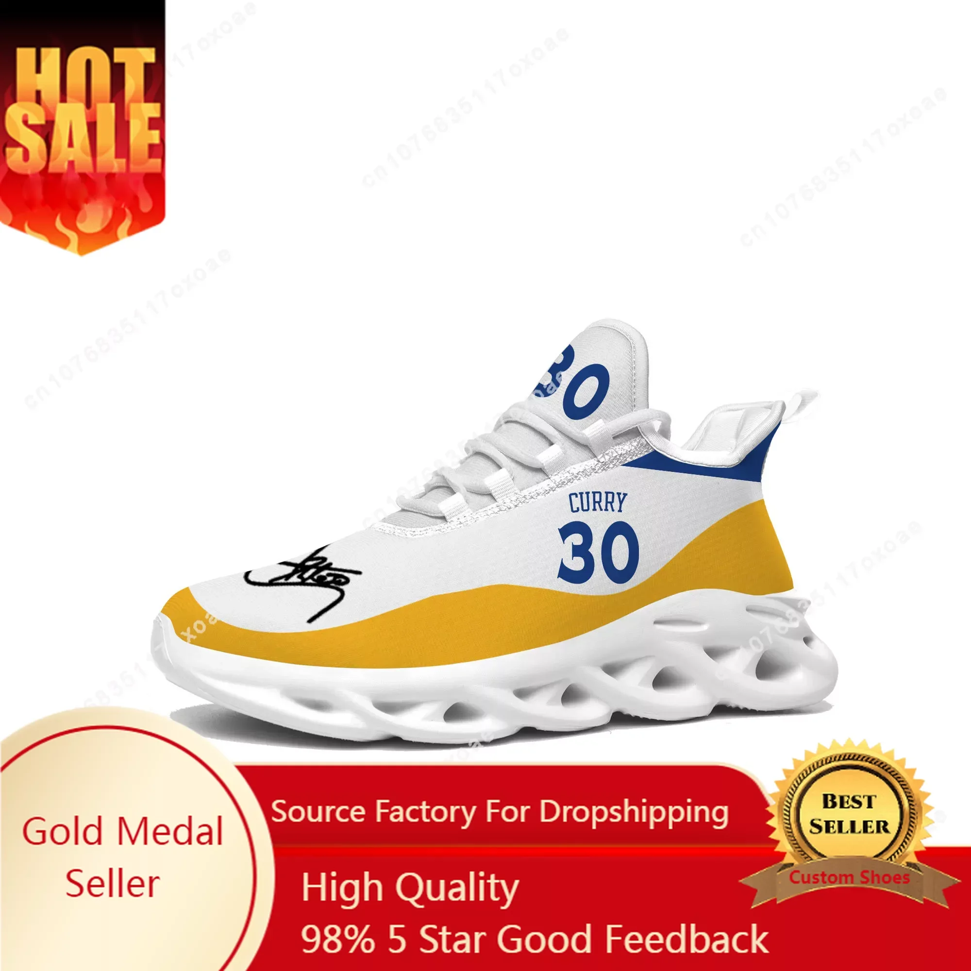 

Golden basketball Flats Sneakers Mens Womens Sports Shoes chef Stephen Curry NO 30 Sneaker Lace Up Mesh Footwear custom Shoe