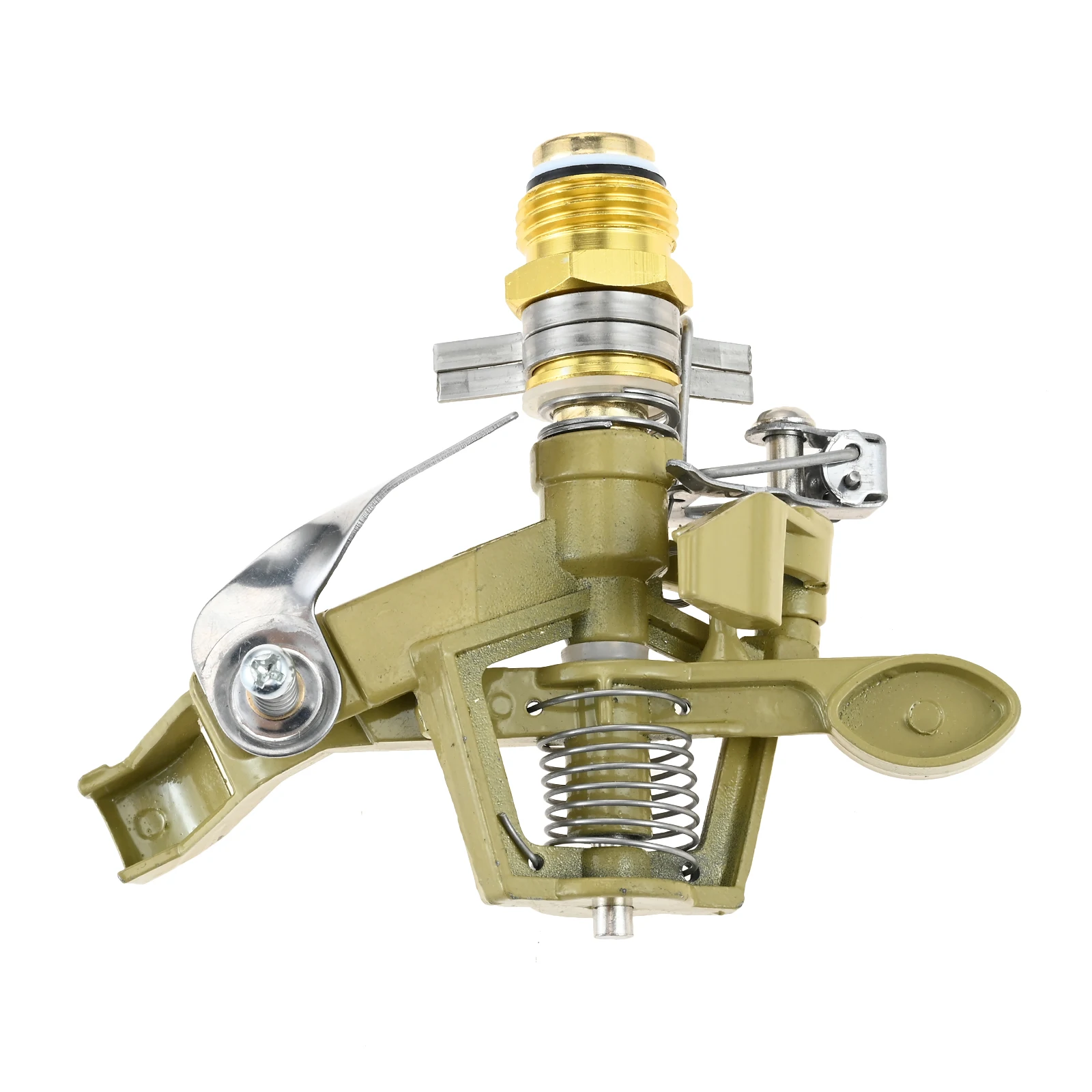 1pc 1/2 Inch Irrigation Impact Head Zinc Alloy Adjustable 360° Lawn Watering Sprinkler for Gardens Agriculture Large Area