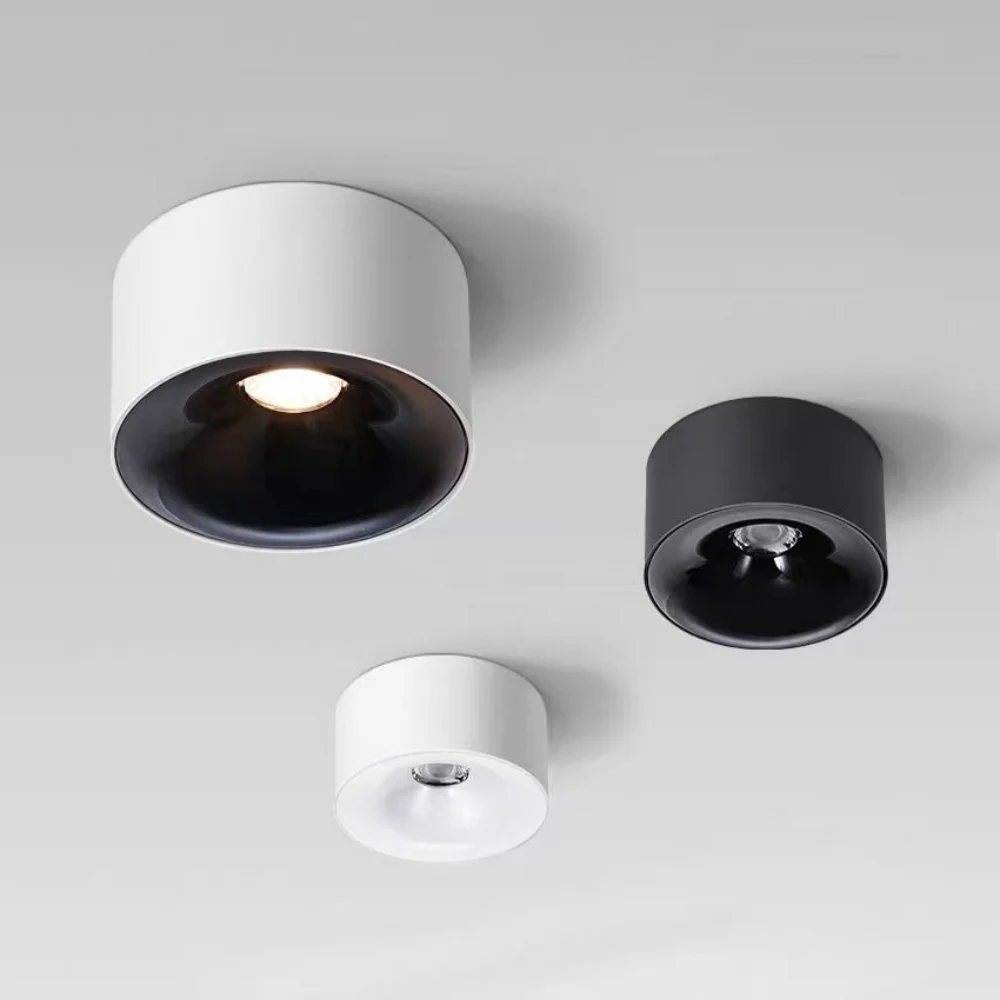 

Open type ultra-thin LED spotlights with anti glare and no holes for household use, no main light ceiling, circular tube lights