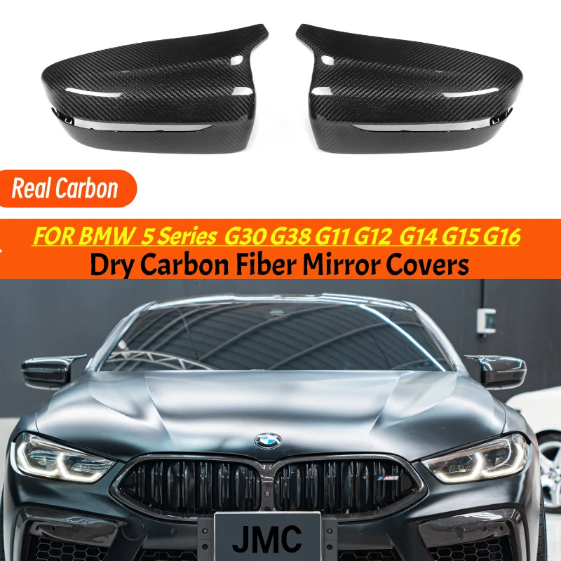 

G30 G38 Dry Carbon Fiber Side Mirror Covers M5 Look Style Replacement Mirror Caps For BMW G30 G38 G11 G12 G14 G15 G16 2017-IN