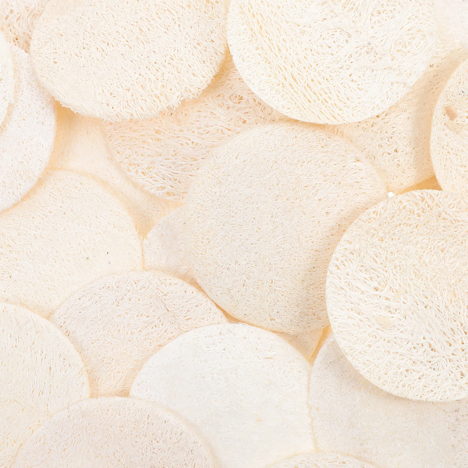 36Pcs Natural Loofah Face Scrub Pads Exfoliating Facial Cleanser Body Scrubber Kitchen Dishcloth Skin Smoothing Buffer