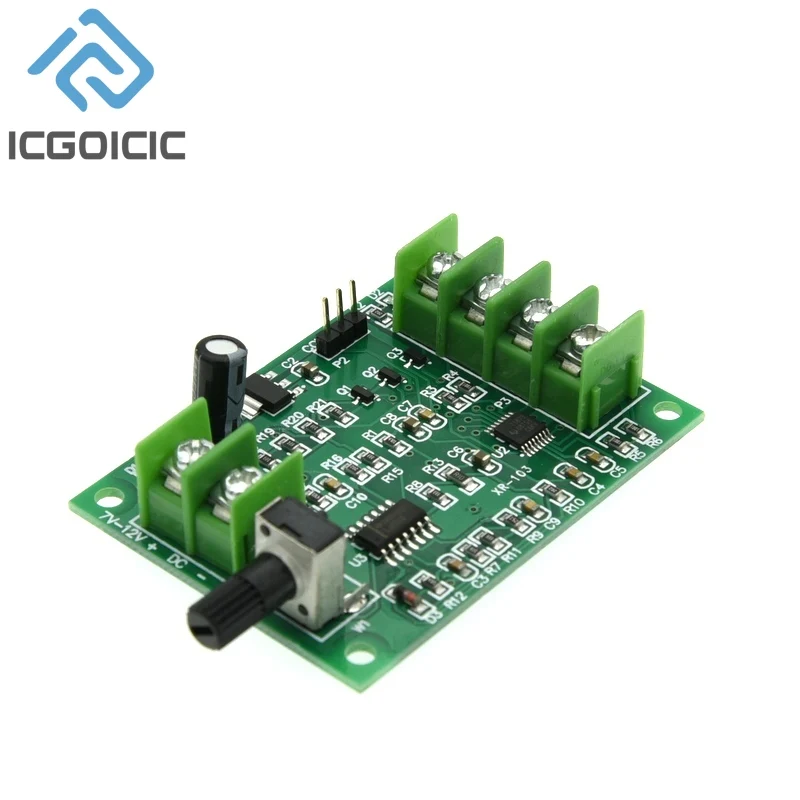 5V 12V Brushless DC Motor Driver Controller Board with Reverse Voltage Over Current Protection for Hard Drive Motor 3/4 Wire