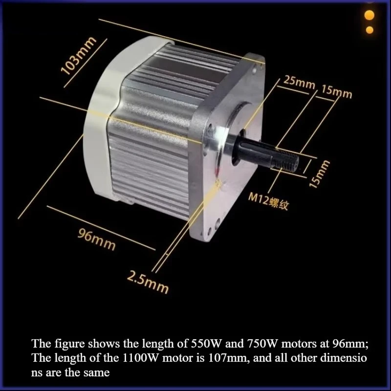 Brushless Servo Motor 550W-750W-1100W 1500W 220V Knob Speed Control Belt Sander Woodworking Machinery Letter Saw Lathe