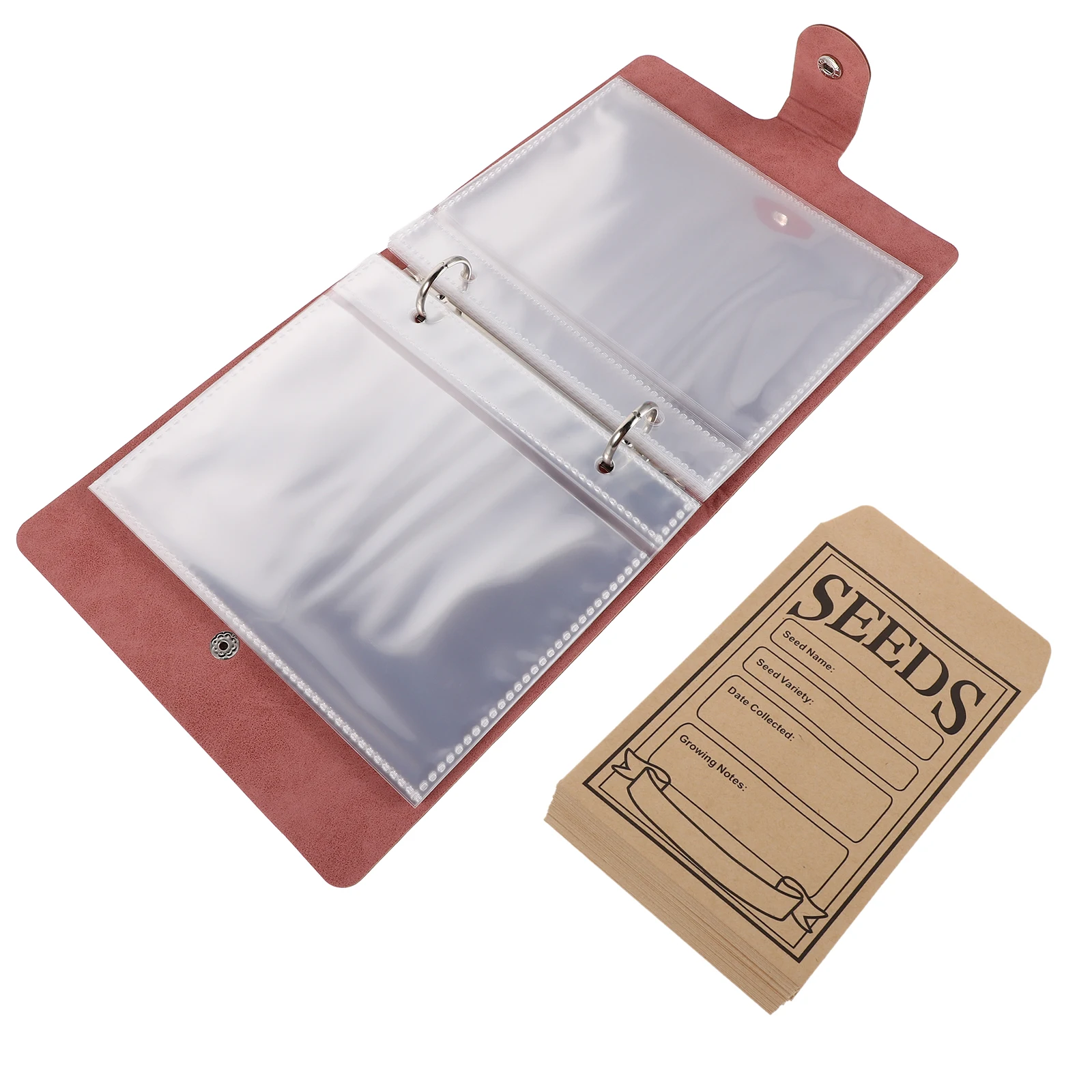 

1Set Seed Storage Organizer Binder Large Capacity Fake Seed Packet Organizer Resealable Envelopes for Garden Plants