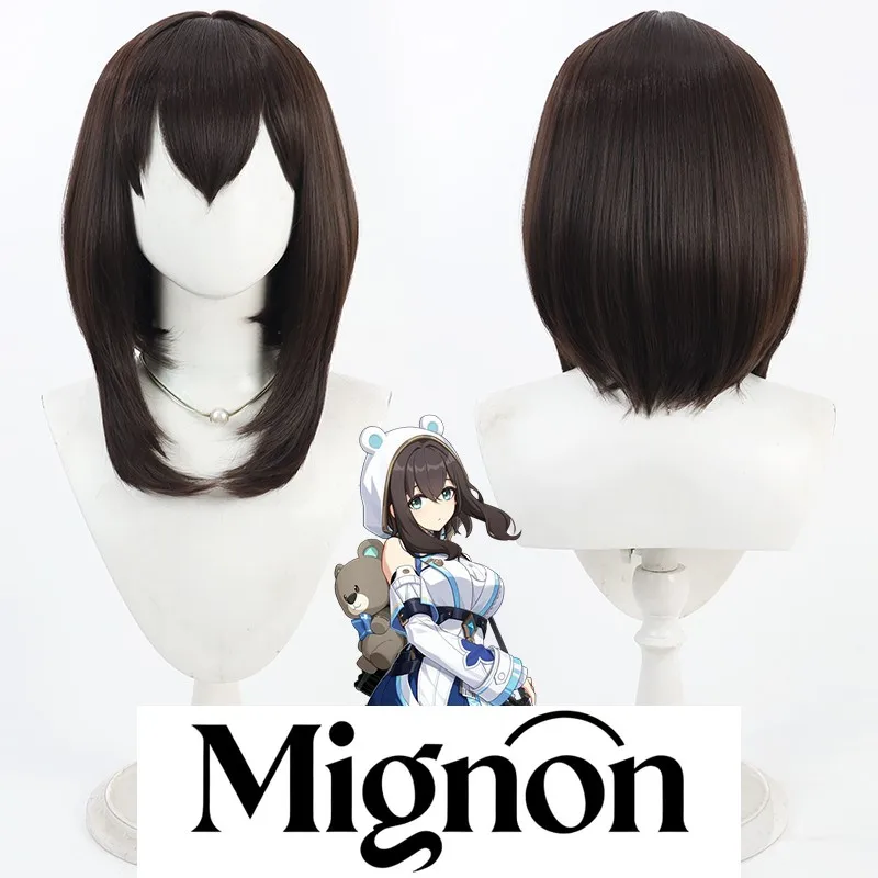 

Calabi-Yau Yvette парик для косплея коричневый длинный головной боб вырез подарок на Хэллоуин