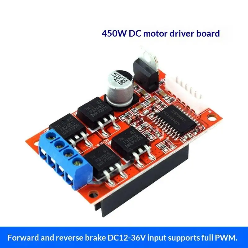 Smart-DC Motor Speed Controller Driver Module 450W 20A H Bridge PWM Control Switch DC 12-36V Reverse For  Applications
