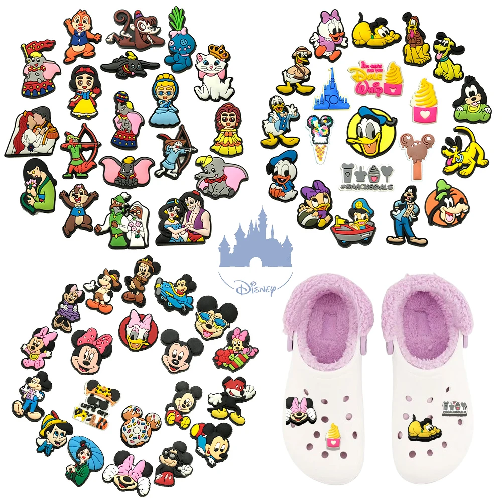 

Disney Classic Mix Shoe Charms 19-236PCS DIY Craft Accessories Shoe Jibbitz-Type Charms for Crocs-style Kids Adult Xmas Gifts