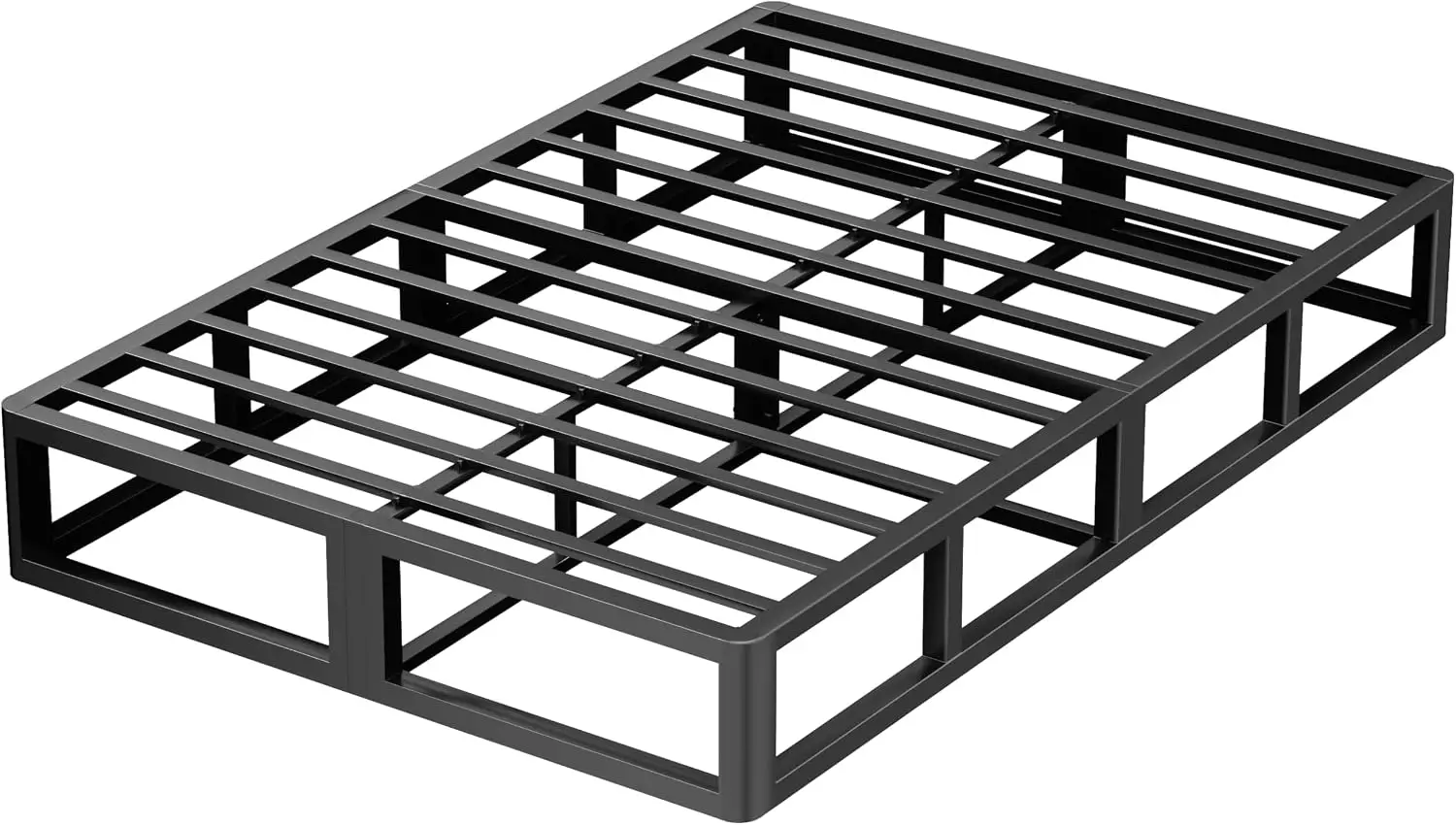 10 Inch Queen Metal Bed Frame with Round Corner, 3000 LBS Heavy Duty